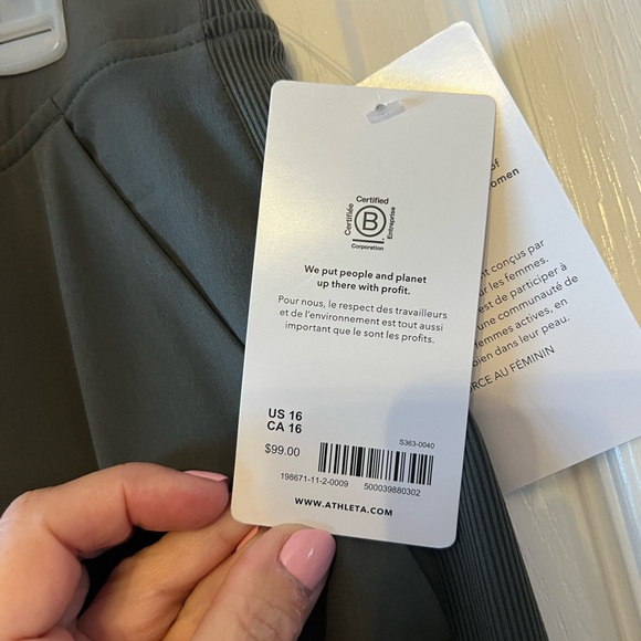 Athleta Brooklyn Ankle Pant High-Waisted Pants NWT SZ 16 - Picture 3 of 4